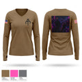 A-CO 1/157 Women's Long Sleeve V-neck Shirt - 1