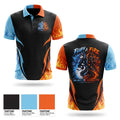Fluff and fire Short Sleeve Performance Polo - 1