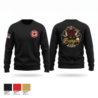 Crew Neck Sweatshirt, bangor b crew, Fire Department, Teamtime, Team time, sublimation, custom sports apparel, team uniforms, spirit wear, spiritwear, sports uniforms, custom shirts, team store, custom team store, fundraiser sports, apparel fundraiser