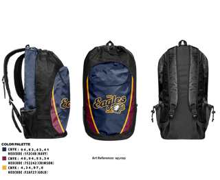 Gear Bag, Eagles, Baseball, Teamtime, Team time, sublimation, custom sports apparel, team uniforms, spirit wear, spiritwear, sports uniforms, custom shirts, team store, custom team store, fundraiser sports, apparel fundraiser