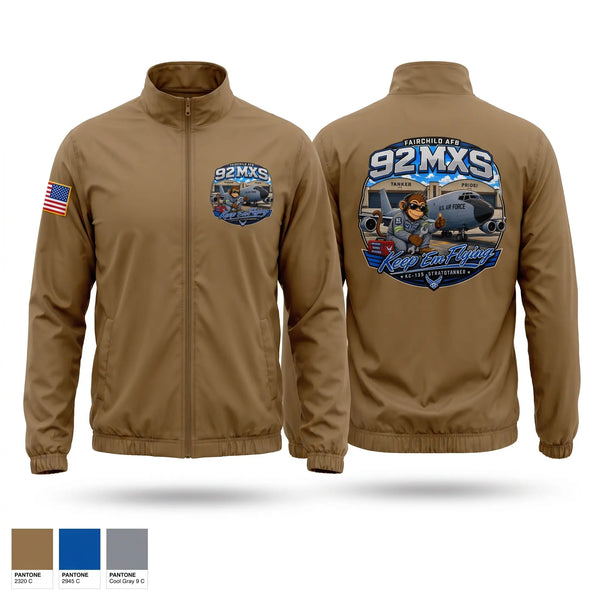 Windbreaker, 92 MXS, Air Force, Teamtime, Team time, sublimation, custom sports apparel, team uniforms, spirit wear, spiritwear, sports uniforms, custom shirts, team store, custom team store, fundraiser sports, apparel fundraiser