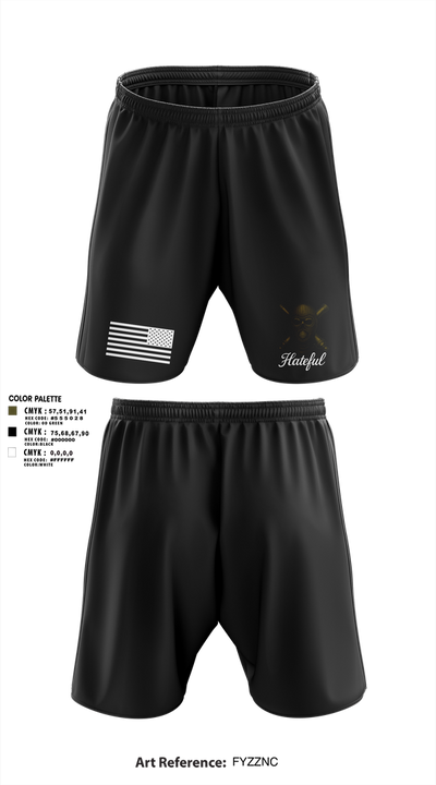 Hateful Hotel 2nd Plt 51321648 Athletic Shorts With Pockets - 3