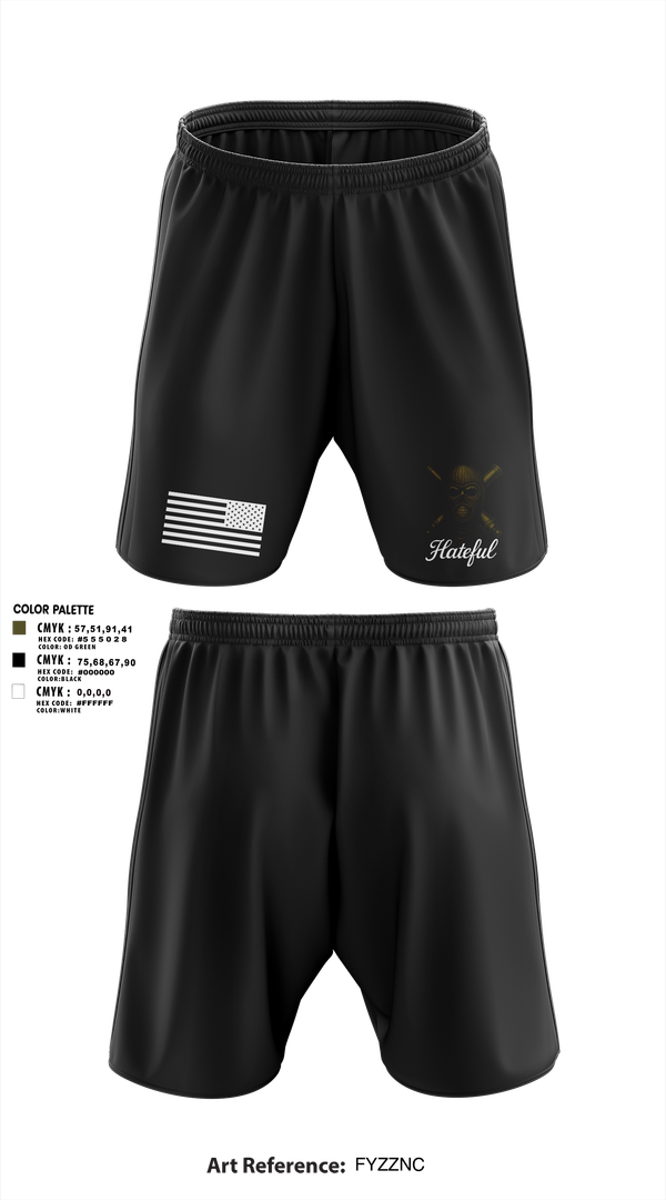 Athletic Shorts With Pockets, Hateful Hotel 2nd Plt, , Teamtime, Team time, sublimation, custom sports apparel, team uniforms, spirit wear, spiritwear, sports uniforms, custom shirts, team store, custom team store, fundraiser sports, apparel fundraiser