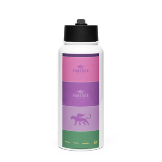 Panther Brazilian açai 8927735 Stainless Steel Water Bottle with a Straw Lid