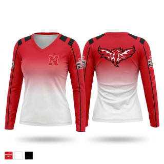 Womens Long Sleeve Vneck Shirt, North Side Legends, , Teamtime, Team time, sublimation, custom sports apparel, team uniforms, spirit wear, spiritwear, sports uniforms, custom shirts, team store, custom team store, fundraiser sports, apparel fundraiser