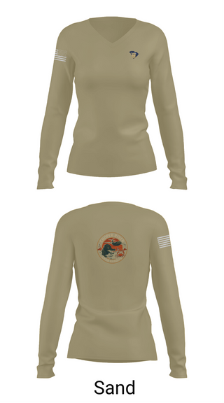 Womens Long Sleeve Vneck Shirt, Cooper River Crab Bandits, , Teamtime, Team time, sublimation, custom sports apparel, team uniforms, spirit wear, spiritwear, sports uniforms, custom shirts, team store, custom team store, fundraiser sports, apparel fundraiser