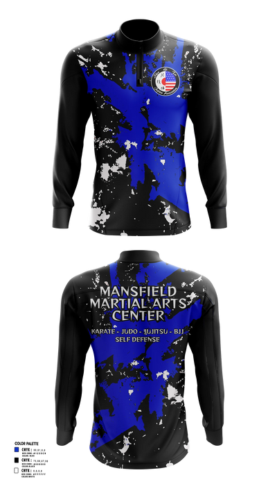 Mansfield Martial Arts Center Quarter Zip Jacket - 12 (1)