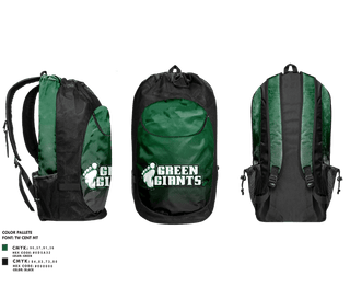 Gear Bag, MN Green Giants, Ice Hockey, Teamtime, Team time, sublimation, custom sports apparel, team uniforms, spirit wear, spiritwear, sports uniforms, custom shirts, team store, custom team store, fundraiser sports, apparel fundraiser