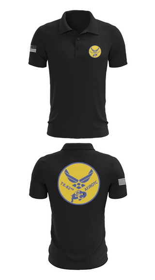 Short Sleeve Performance Polo, Samuel Clemens Tx-82 AFJROTC, Air Force, Teamtime, Team time, sublimation, custom sports apparel, team uniforms, spirit wear, spiritwear, sports uniforms, custom shirts, team store, custom team store, fundraiser sports, apparel fundraiser