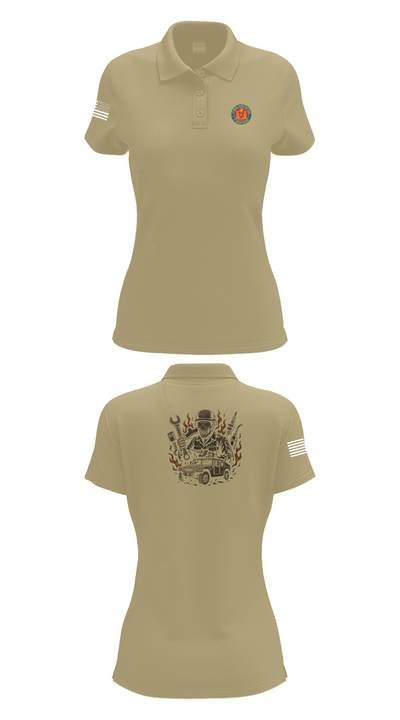 4th Combat Engineer Battalion A Co 69911625 Women's Short Sleeve Performance Polo  - 95