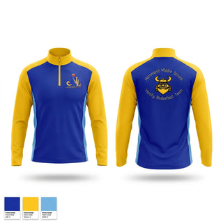 Quarter Zip Jacket, JND University, Men's Basketball, Teamtime, Team time, sublimation, custom sports apparel, team uniforms, spirit wear, spiritwear, sports uniforms, custom shirts, team store, custom team store, fundraiser sports, apparel fundraiser