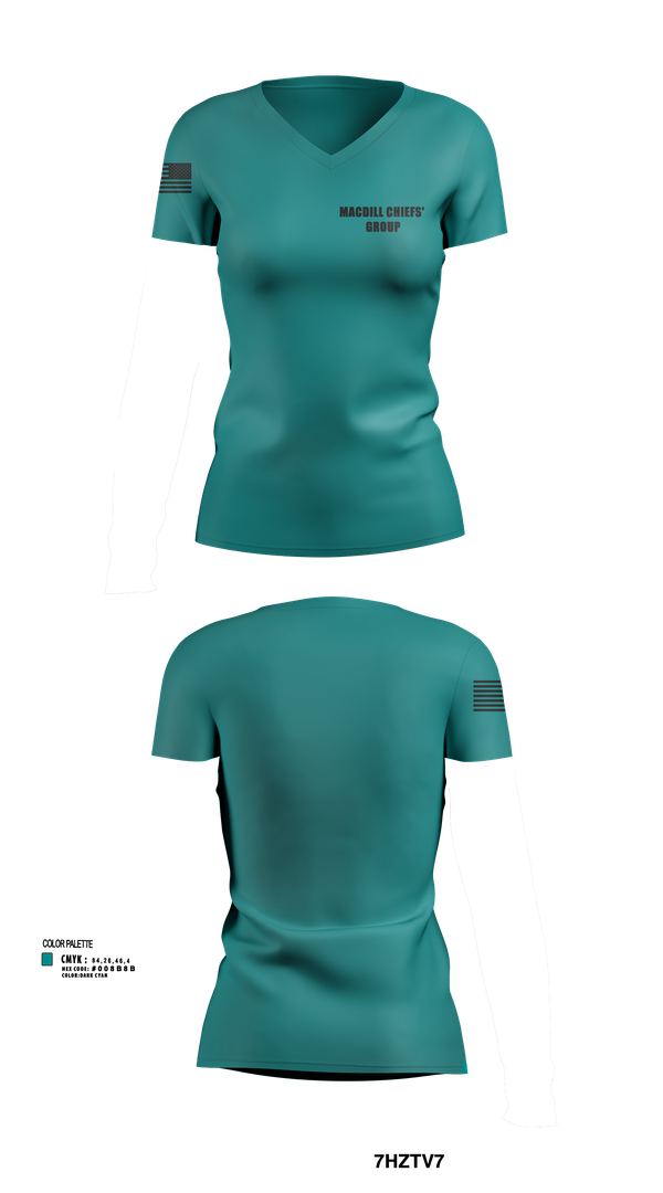 Womens Short Sleeve Vneck Shirt, MacDill Chiefs' Group, , Teamtime, Team time, sublimation, custom sports apparel, team uniforms, spirit wear, spiritwear, sports uniforms, custom shirts, team store, custom team store, fundraiser sports, apparel fundraiser
