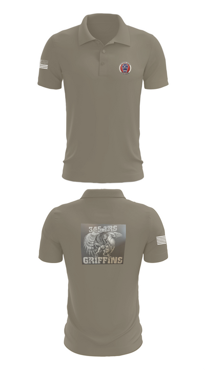 345th TRS 44562231 Short Sleeve Performance Polo - 67