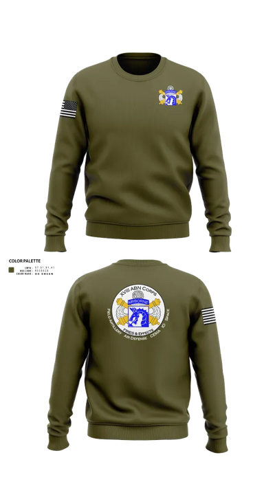 XVIII Airborne Corps G34 FIRES 87629681 Crew Neck Sweatshirt - 30