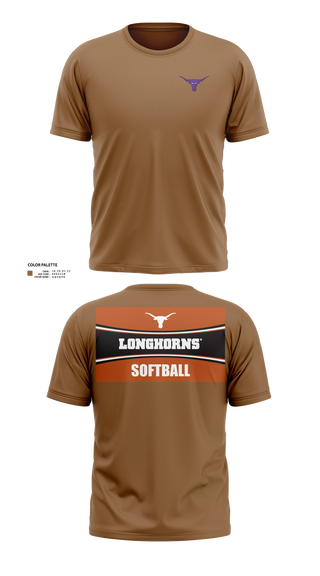 Short Sleeve Performance Shirt, Longhorns, Softball, Teamtime, Team time, sublimation, custom sports apparel, team uniforms, spirit wear, spiritwear, sports uniforms, custom shirts, team store, custom team store, fundraiser sports, apparel fundraiser