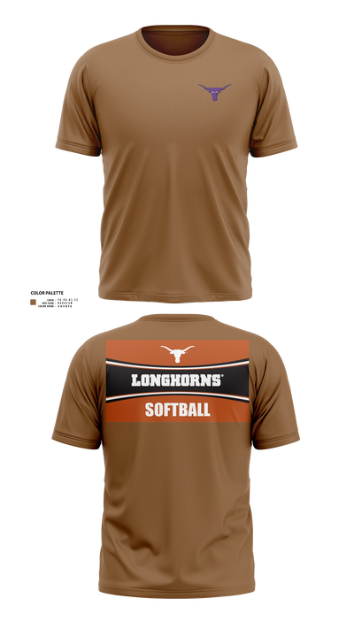 Longhorns Short Sleeve Performance Shirt - 21