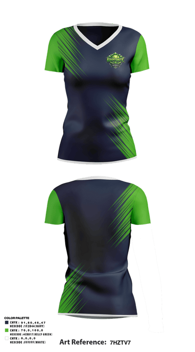Kryptonite 77367598 Women's Short Sleeve V-neck Shirt - 21