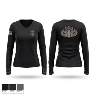 Womens Long Sleeve Vneck Shirt, Kanawha Sheriff Bomb Squad, Police, Teamtime, Team time, sublimation, custom sports apparel, team uniforms, spirit wear, spiritwear, sports uniforms, custom shirts, team store, custom team store, fundraiser sports, apparel fundraiser