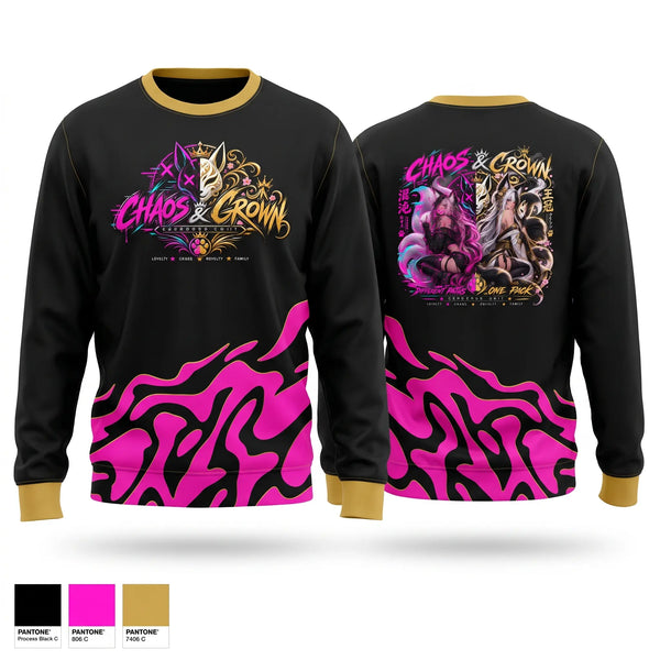 Crew Neck Sweatshirt, Cu blood&moon, E-Sports, Teamtime, Team time, sublimation, custom sports apparel, team uniforms, spirit wear, spiritwear, sports uniforms, custom shirts, team store, custom team store, fundraiser sports, apparel fundraiser