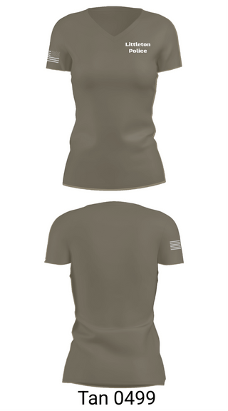 Womens Short Sleeve Vneck Shirt, Littleton Police, Police, Teamtime, Team time, sublimation, custom sports apparel, team uniforms, spirit wear, spiritwear, sports uniforms, custom shirts, team store, custom team store, fundraiser sports, apparel fundraiser