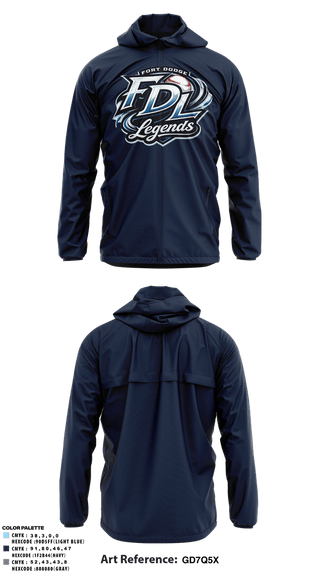 Windbreaker, Fort Dodge Legends, Baseball, Teamtime, Team time, sublimation, custom sports apparel, team uniforms, spirit wear, spiritwear, sports uniforms, custom shirts, team store, custom team store, fundraiser sports, apparel fundraiser