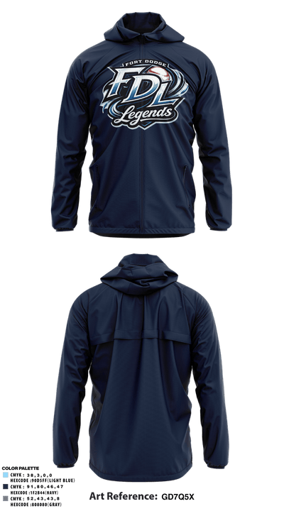 Fort Dodge Legends 73509393 Windbreaker - 6