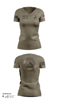 1st Fires Area Battery Women's Short Sleeve V-neck Shirt - 21