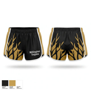 Womens Shorts, Millington Trojans, Wrestling, Teamtime, Team time, sublimation, custom sports apparel, team uniforms, spirit wear, spiritwear, sports uniforms, custom shirts, team store, custom team store, fundraiser sports, apparel fundraiser