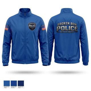 Windbreaker, Broken bow police department, Police, Teamtime, Team time, sublimation, custom sports apparel, team uniforms, spirit wear, spiritwear, sports uniforms, custom shirts, team store, custom team store, fundraiser sports, apparel fundraiser