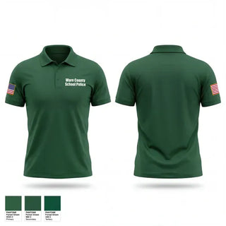 Short Sleeve Performance Polo, Ware County School Police, Police, Teamtime, Team time, sublimation, custom sports apparel, team uniforms, spirit wear, spiritwear, sports uniforms, custom shirts, team store, custom team store, fundraiser sports, apparel fundraiser