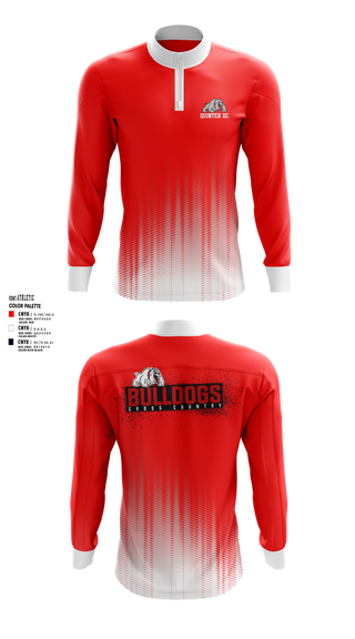 Quarter Zip Jacket, Quinter XC, Cross Country, Teamtime, Team time, sublimation, custom sports apparel, team uniforms, spirit wear, spiritwear, sports uniforms, custom shirts, team store, custom team store, fundraiser sports, apparel fundraiser