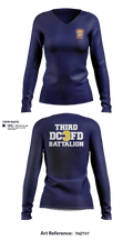 Washington DC Fire Department 38057797 Women's Long Sleeve V-neck Shirt - 4