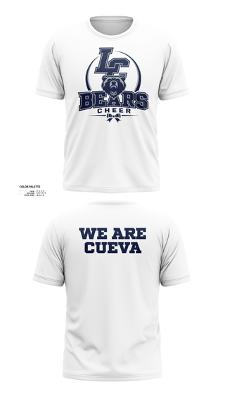 Old School Cotton Shirt, La Cueva Bears, Cheer, Teamtime, Team time, sublimation, custom sports apparel, team uniforms, spirit wear, spiritwear, sports uniforms, custom shirts, team store, custom team store, fundraiser sports, apparel fundraiser