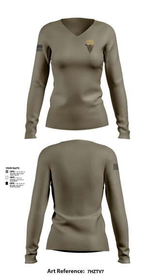 Womens Long Sleeve Vneck Shirt, MFRC Scouts, Army, Teamtime, Team time, sublimation, custom sports apparel, team uniforms, spirit wear, spiritwear, sports uniforms, custom shirts, team store, custom team store, fundraiser sports, apparel fundraiser
