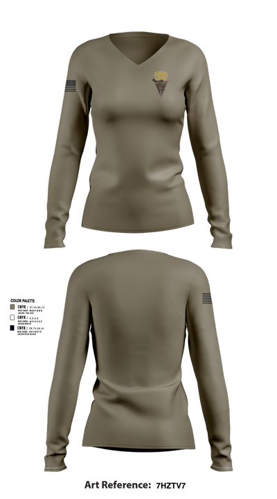 MFRC Scouts 19944297 Women's Long Sleeve V-neck Shirt - 102