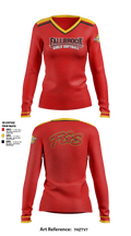 Fallbrook girls softball Women's Long Sleeve V-neck Shirt - 5