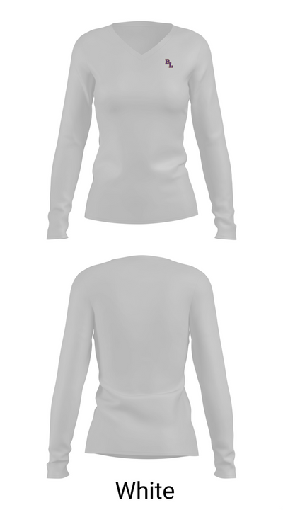 Batesburg Leesville Middle School Girls Basketball 72735113 Women's Long Sleeve V-neck Shirt - 16