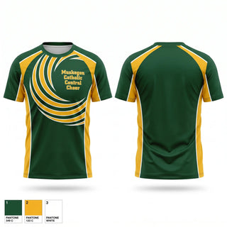 Short Sleeve Performance Shirt, Muskegon Catholic Central Cheer, Cheer, Teamtime, Team time, sublimation, custom sports apparel, team uniforms, spirit wear, spiritwear, sports uniforms, custom shirts, team store, custom team store, fundraiser sports, apparel fundraiser