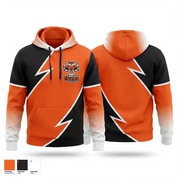 Hoodie, Rawlings Tigers South Bend, Baseball, Teamtime, Team time, sublimation, custom sports apparel, team uniforms, spirit wear, spiritwear, sports uniforms, custom shirts, team store, custom team store, fundraiser sports, apparel fundraiser