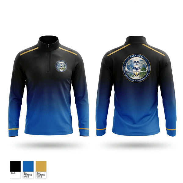 Quarter Zip Jacket, DASA DE&C Partner Relationship Management, , Teamtime, Team time, sublimation, custom sports apparel, team uniforms, spirit wear, spiritwear, sports uniforms, custom shirts, team store, custom team store, fundraiser sports, apparel fundraiser