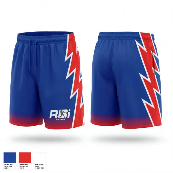 Athletic Shorts With Pockets, RBI, Softball, Teamtime, Team time, sublimation, custom sports apparel, team uniforms, spirit wear, spiritwear, sports uniforms, custom shirts, team store, custom team store, fundraiser sports, apparel fundraiser