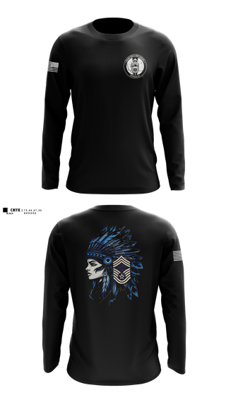 Long Sleeve Performance Shirt, Fairchild AFB Chiefs, Air Force, Teamtime, Team time, sublimation, custom sports apparel, team uniforms, spirit wear, spiritwear, sports uniforms, custom shirts, team store, custom team store, fundraiser sports, apparel fundraiser