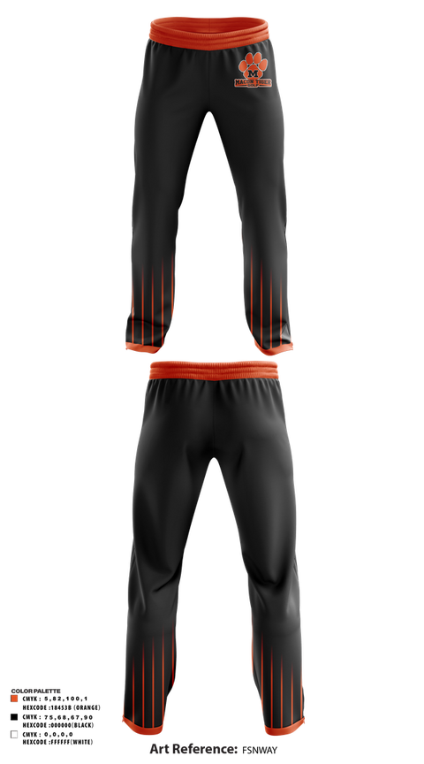 Sweatpants, Macon Tiger Golf, Golf, Teamtime, Team time, sublimation, custom sports apparel, team uniforms, spirit wear, spiritwear, sports uniforms, custom shirts, team store, custom team store, fundraiser sports, apparel fundraiser
