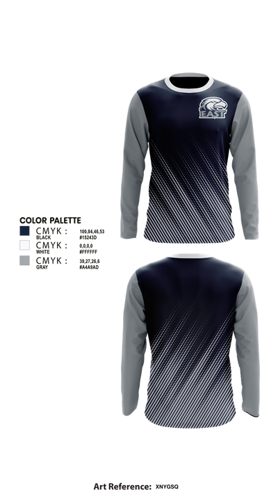 East Jackson Wrestling 18178832 Long Sleeve Performance Shirt 2
