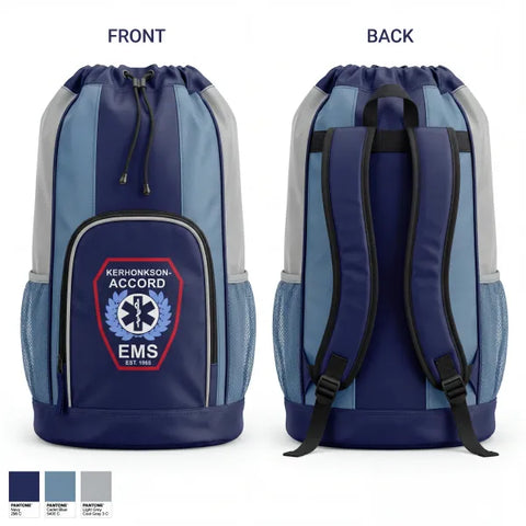 Gear Bag, Kerhonkson Accord First Aid Squad, EMS/EMT, Teamtime, Team time, sublimation, custom sports apparel, team uniforms, spirit wear, spiritwear, sports uniforms, custom shirts, team store, custom team store, fundraiser sports, apparel fundraiser