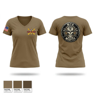 Womens Short Sleeve Vneck Shirt, Bravo Battery 6-52 ADA BN, Army, Teamtime, Team time, sublimation, custom sports apparel, team uniforms, spirit wear, spiritwear, sports uniforms, custom shirts, team store, custom team store, fundraiser sports, apparel fundraiser