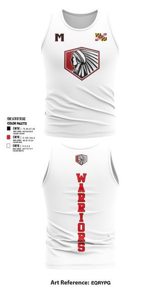 Tank Top, Maryland Warriors, Track & Field, Teamtime, Team time, sublimation, custom sports apparel, team uniforms, spirit wear, spiritwear, sports uniforms, custom shirts, team store, custom team store, fundraiser sports, apparel fundraiser
