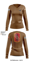 196th BDE SIG CO 21636857 Women's Long Sleeve V-neck Shirt - 100