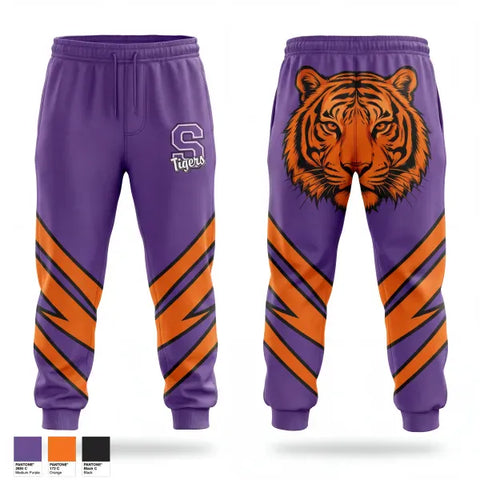 Sweatpants, Shelby Tigers, Wrestling, Teamtime, Team time, sublimation, custom sports apparel, team uniforms, spirit wear, spiritwear, sports uniforms, custom shirts, team store, custom team store, fundraiser sports, apparel fundraiser