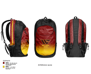Gear Bag, West Covina Soccer, Women's Soccer, Teamtime, Team time, sublimation, custom sports apparel, team uniforms, spirit wear, spiritwear, sports uniforms, custom shirts, team store, custom team store, fundraiser sports, apparel fundraiser